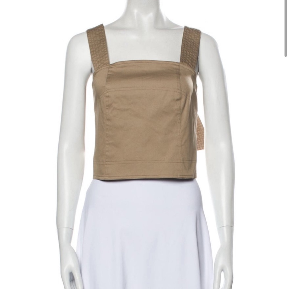 Robert Rodriguez Tan Crop Top